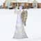 60'' Trumpeting White Angel with Multicolor LED Lights Decoration